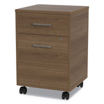 Linea Italia Urban Mobile File Pedestal, 16w x 15.25d x 23.75h, Natural Walnut (LITUR610NW)