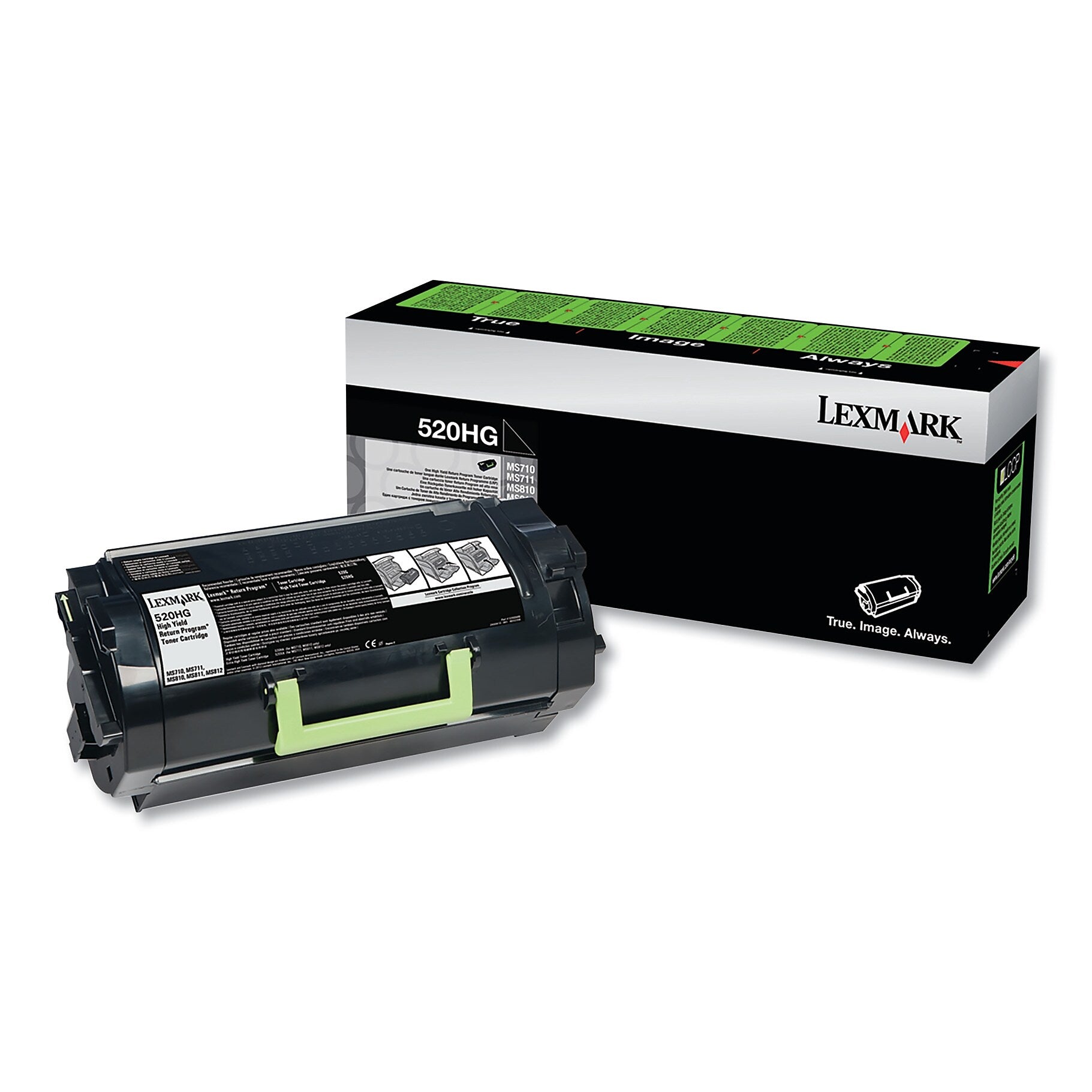 Lexmark 52D0H0G (520HG) Return Program High-Yield Toner, Black (LEX52D0H0G)