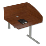 Linea Italia Study Carrell Add On, 1-Leg, 31.25 x 23.25 x 45.25, Cherry (LITSC802CH)