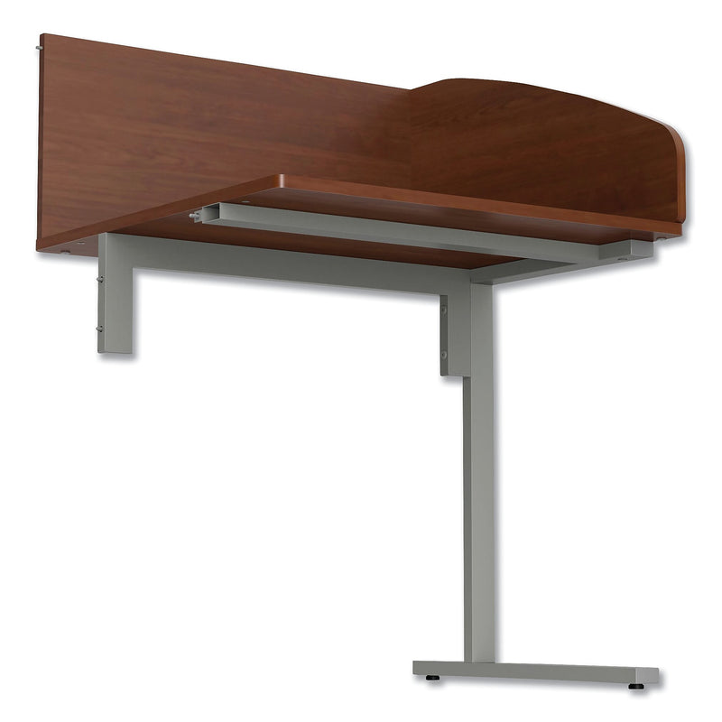 Linea Italia Study Carrell Add On, 1-Leg, 31.25 x 23.25 x 45.25, Cherry (LITSC802CH)