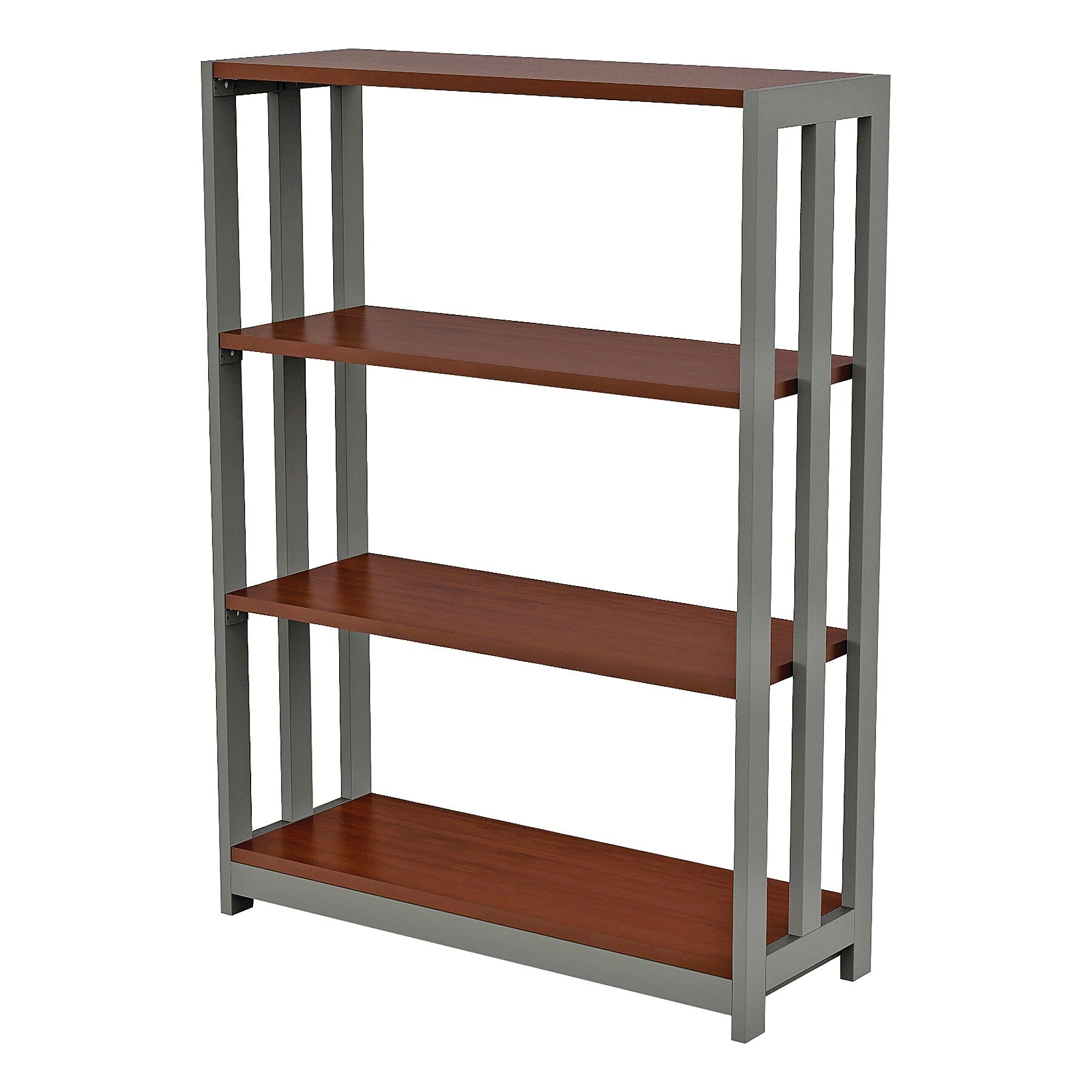 Linea Italia Trento Line Bookcase, 31 1/2w x 11 1/2d x 43 1/4h, Cherry (LITTR735CH)