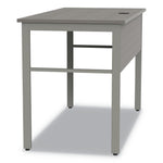 Linea Italia Urban Desk Workstation, 47.25w x 23.75d x 29.5h, Ash (LITUR600ASH)