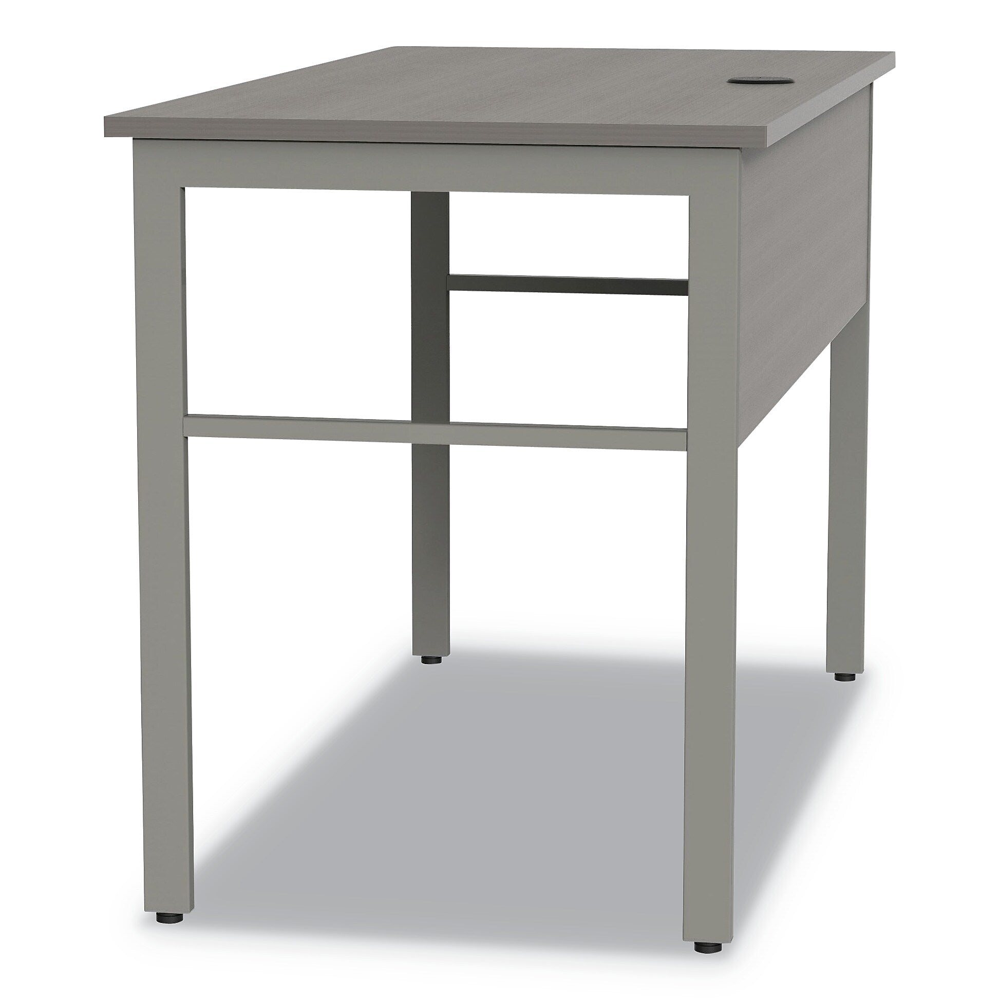 Linea Italia Urban Desk Workstation, 47.25w x 23.75d x 29.5h, Ash (LITUR600ASH)