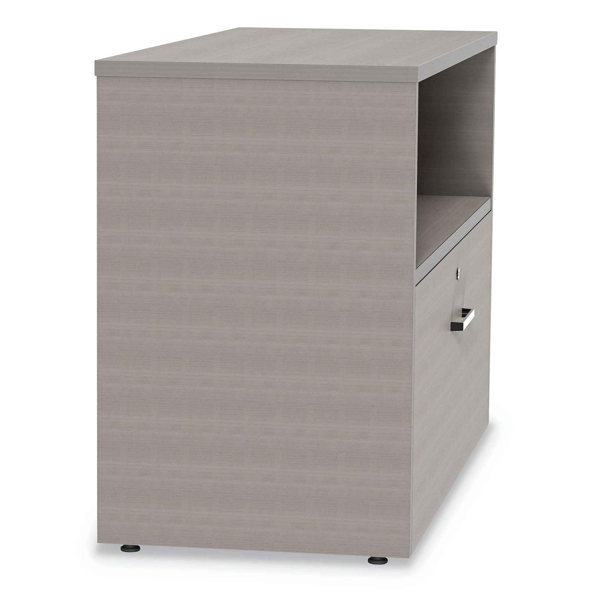 Linea Italia Urban 36" Credenza, Bottom Pedestal, 35.25w x 15.25d x 23.75h, Ash (LITUR604ASH)