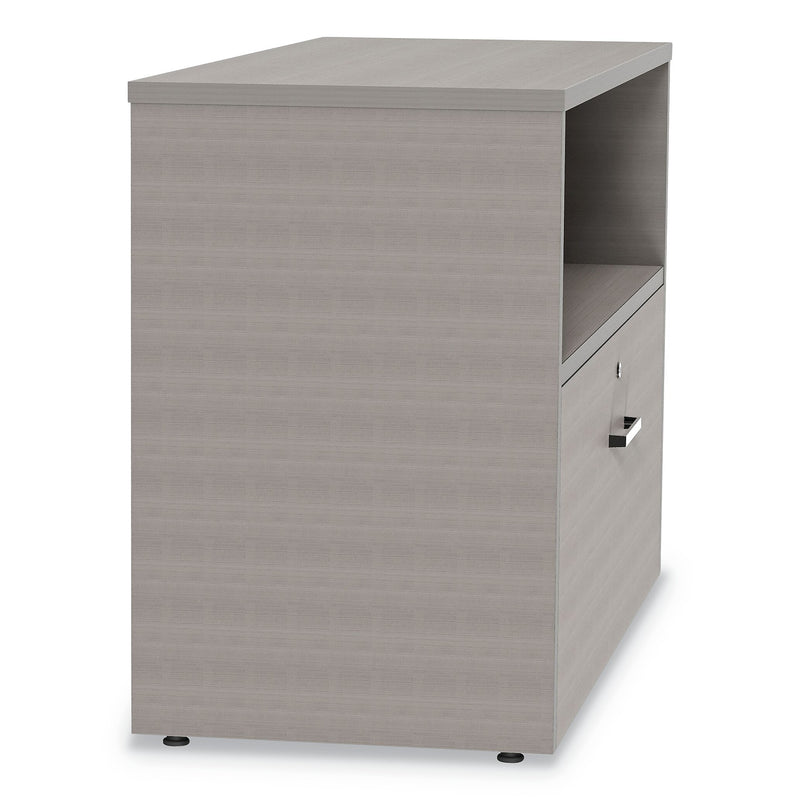 Linea Italia Urban 36" Credenza, Bottom Pedestal, 35.25w x 15.25d x 23.75h, Ash (LITUR604ASH)