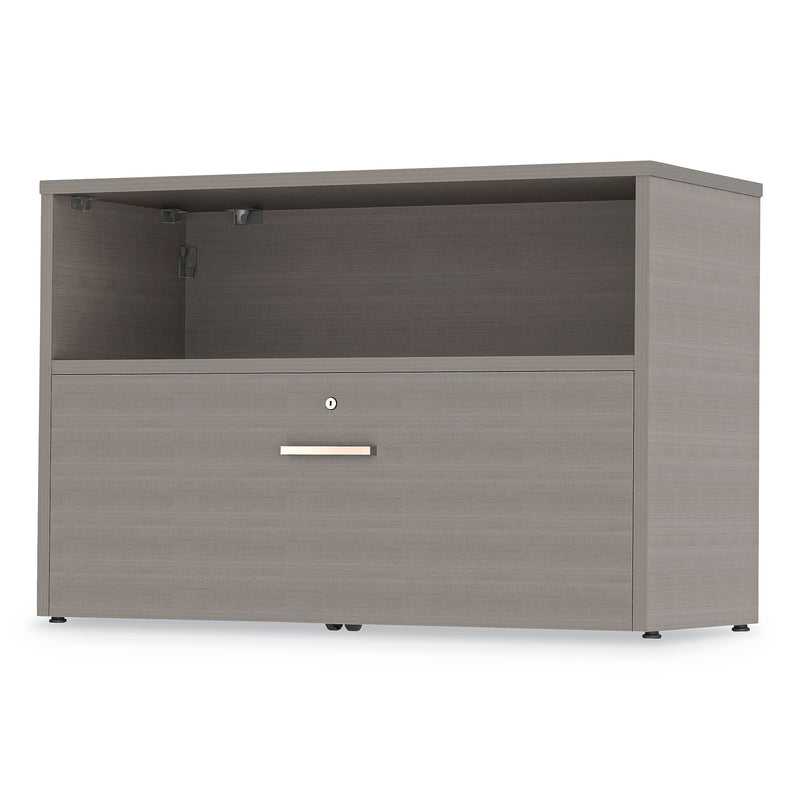 Linea Italia Urban 36" Credenza, Bottom Pedestal, 35.25w x 15.25d x 23.75h, Ash (LITUR604ASH)