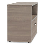 Linea Italia Urban 36" Credenza, Bottom Pedestal, 35.25w x 15.25d x 23.75h, Natural Walnut (LITUR604NW)