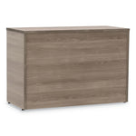 Linea Italia Urban 36" Credenza, Bottom Pedestal, 35.25w x 15.25d x 23.75h, Natural Walnut (LITUR604NW)