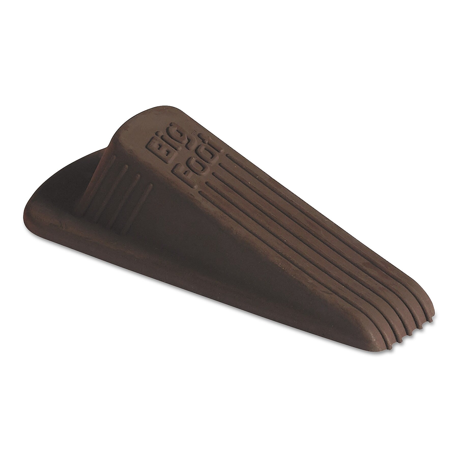 Master Caster Big Foot Doorstop, No-Slip Rubber, 2.25w x 4.75d x 1.25h, Brown, 12/Pack (MAS00985)