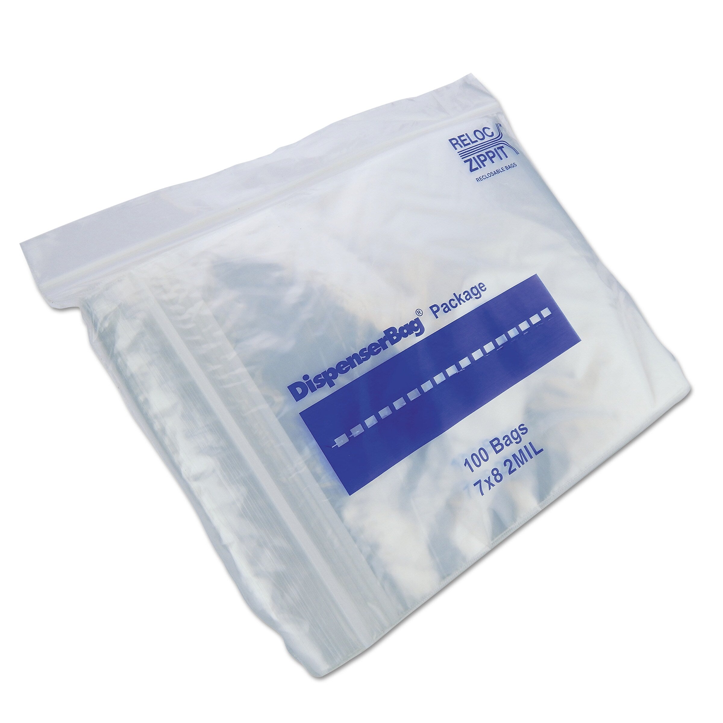 Duro Plastic Zipper Bags, 2 mil, 7" x 8", Clear, 2,000/Carton (MGPMGZ2P0708)