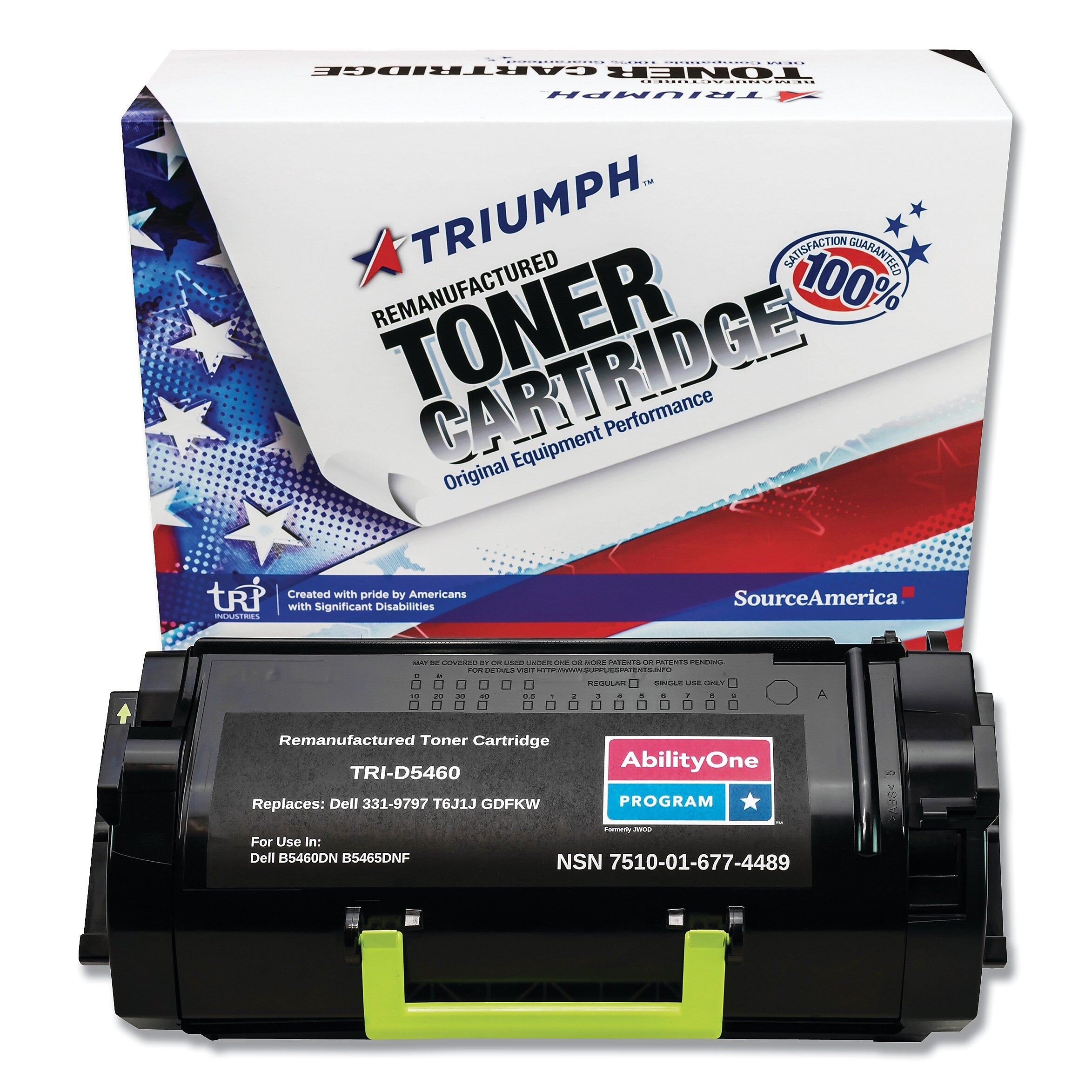 AbilityOne 7510016774489 Remanufactured 331-9797, 6000 Page-Yield, Black (NSN6774489)