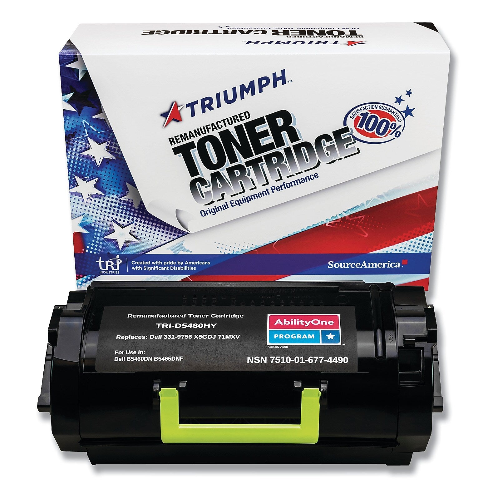 AbilityOne 7510016774490 Remanufactured 331-9755/331-9756, 25000 Page-Yield, Black (NSN6774490)