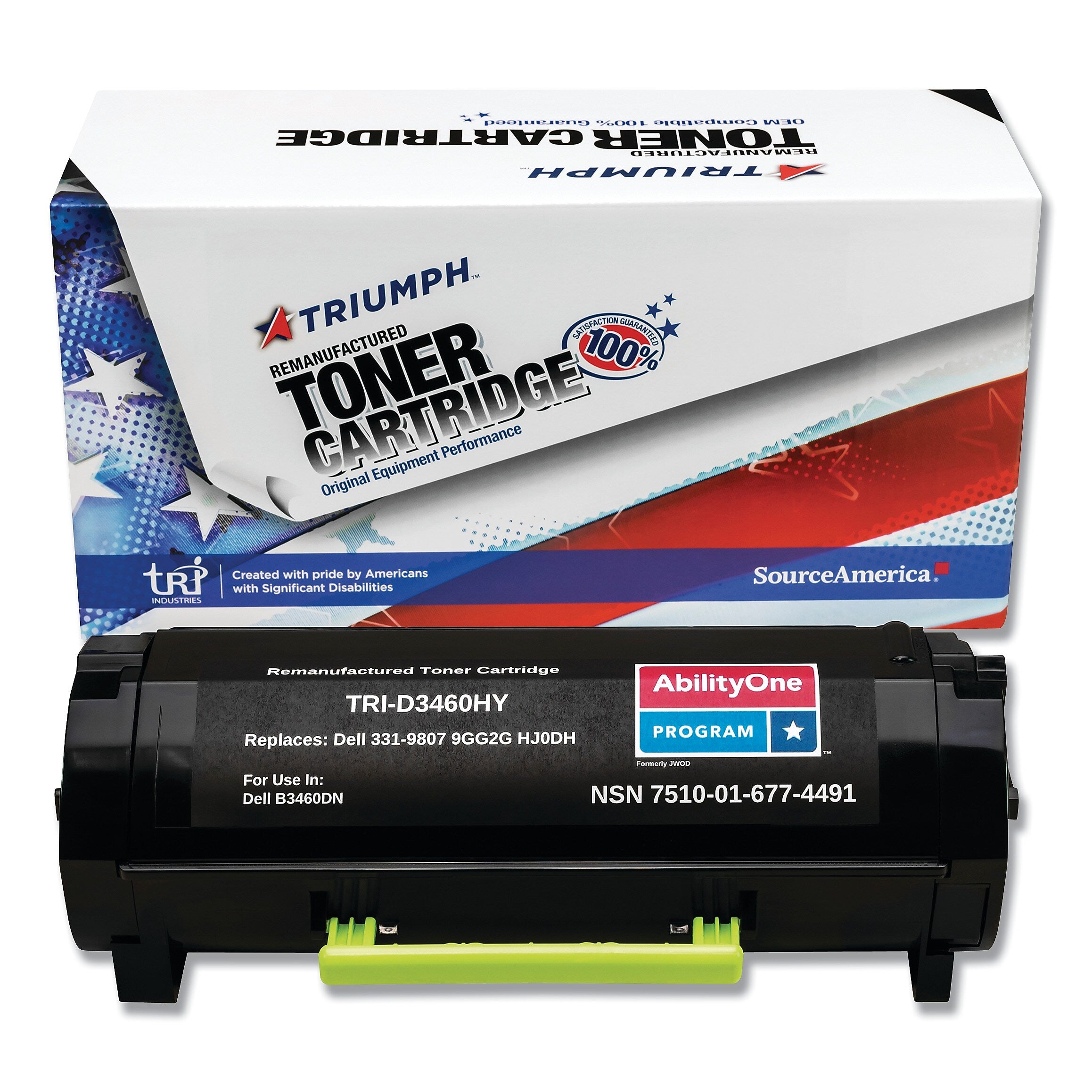 AbilityOne 7510016774491 Remanufactured 331-9808/331-9807, 20000 Page-Yield, Black (NSN6774491)
