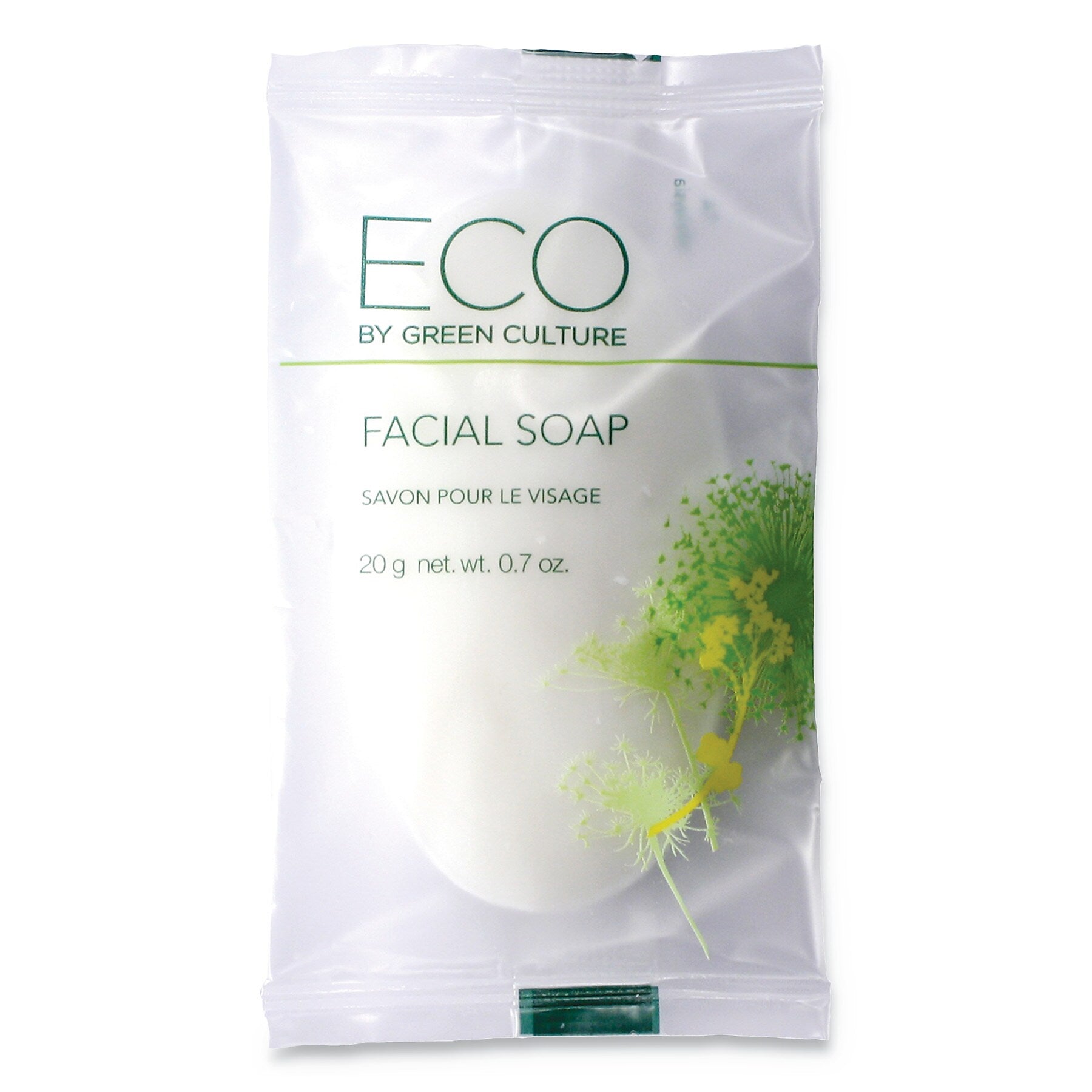 Eco Green Facial Soap Bar, Clean Scent, 0.71 oz, 500/Carton (OGFSPEGCFL)