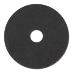 3M Stripper Floor Pads 7200, 14" Diameter, Black, 5/Carton (MMM08376)