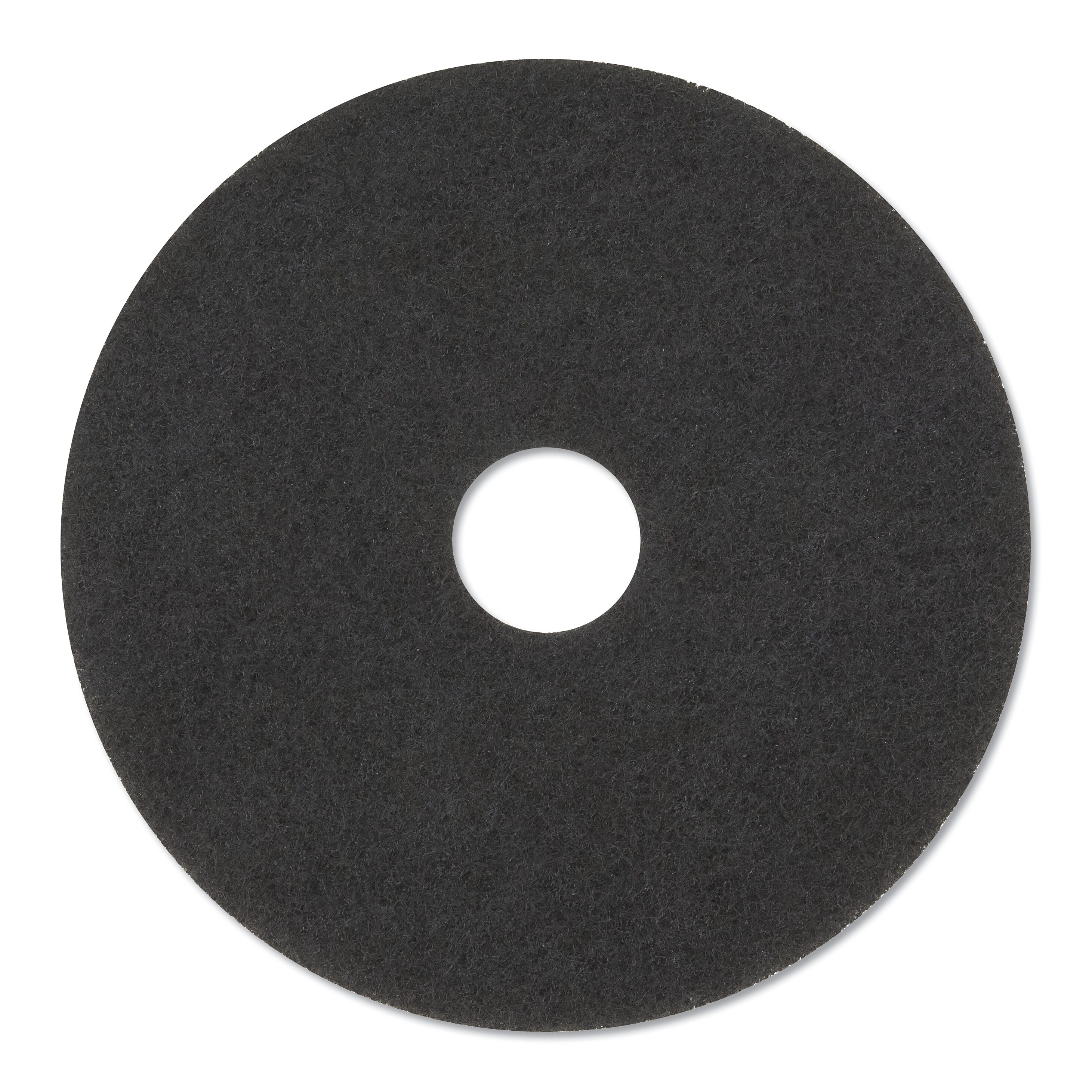 3M Stripper Floor Pads 7200, 14" Diameter, Black, 5/Carton (MMM08376)