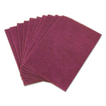 AbilityOne 7920000452940, SKILCRAFT, Light Cleaning Scouring Pad, 6 x 9, Nylon, Maroon, 20/Carton (NSN0452940)