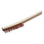 AbilityOne 7920002555135, SKILCRAFT, Wire Brush, 13.5" Length, 1.25" Bristles, Copper/Wood (NSN2555135)