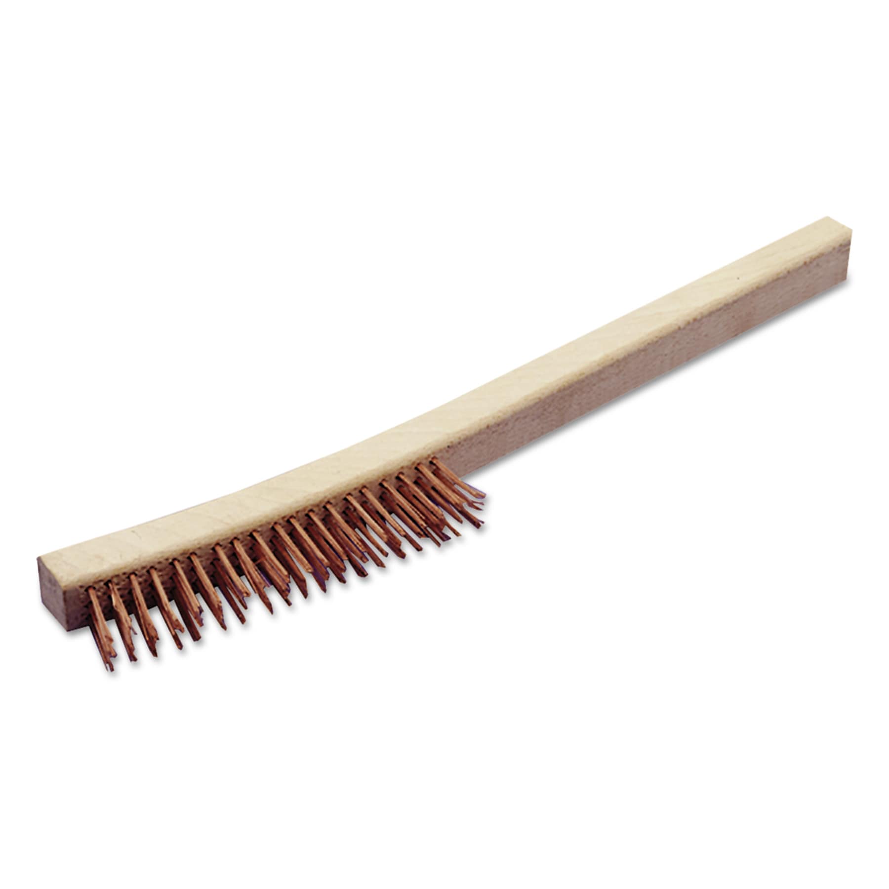 AbilityOne 7920002555135, SKILCRAFT, Wire Brush, 13.5" Length, 1.25" Bristles, Copper/Wood (NSN2555135)