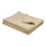 AbilityOne Cotton Cleaning Cloths, Tan, 50 Cloths/Pack, 5/Box (NSN2601279)