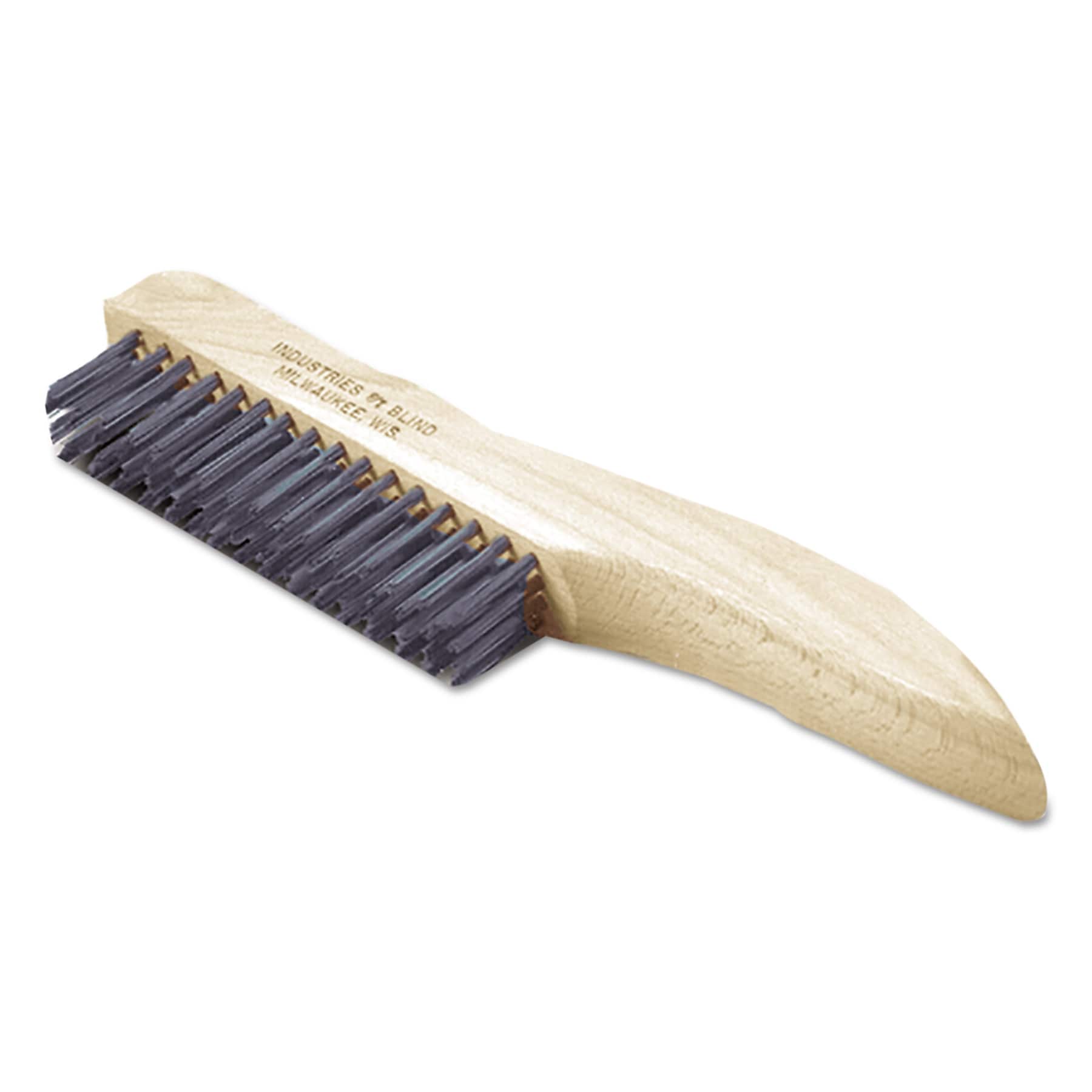 AbilityOne 7920002691259, SKILCRAFT, Stainless Steel Brush, 10.5" Brush, 1" Bristles (NSN2691259)
