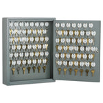 AbilityOne 7125002853049 SKILCRAFT Locking Key Cabinet, 90, 14w x 3 1/4d x 17 1/4h, Gray (NSN2853049)