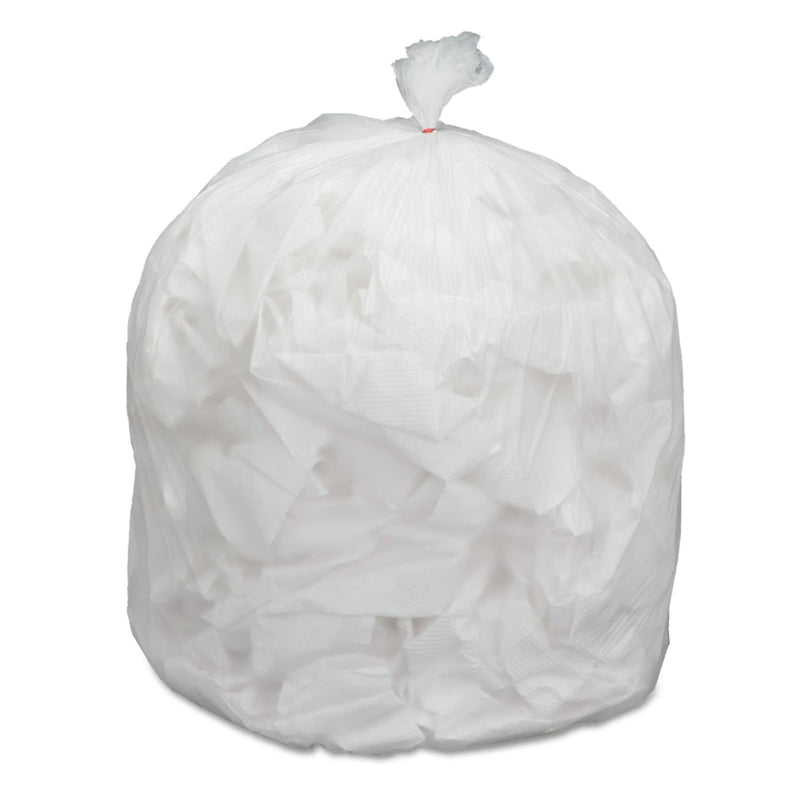 AbilityOne SKILCRAFT High Density Trash Can Liner, 45 gal, 12 microns, 40" x 48", Natural, 250/Carton (NSN5171344)