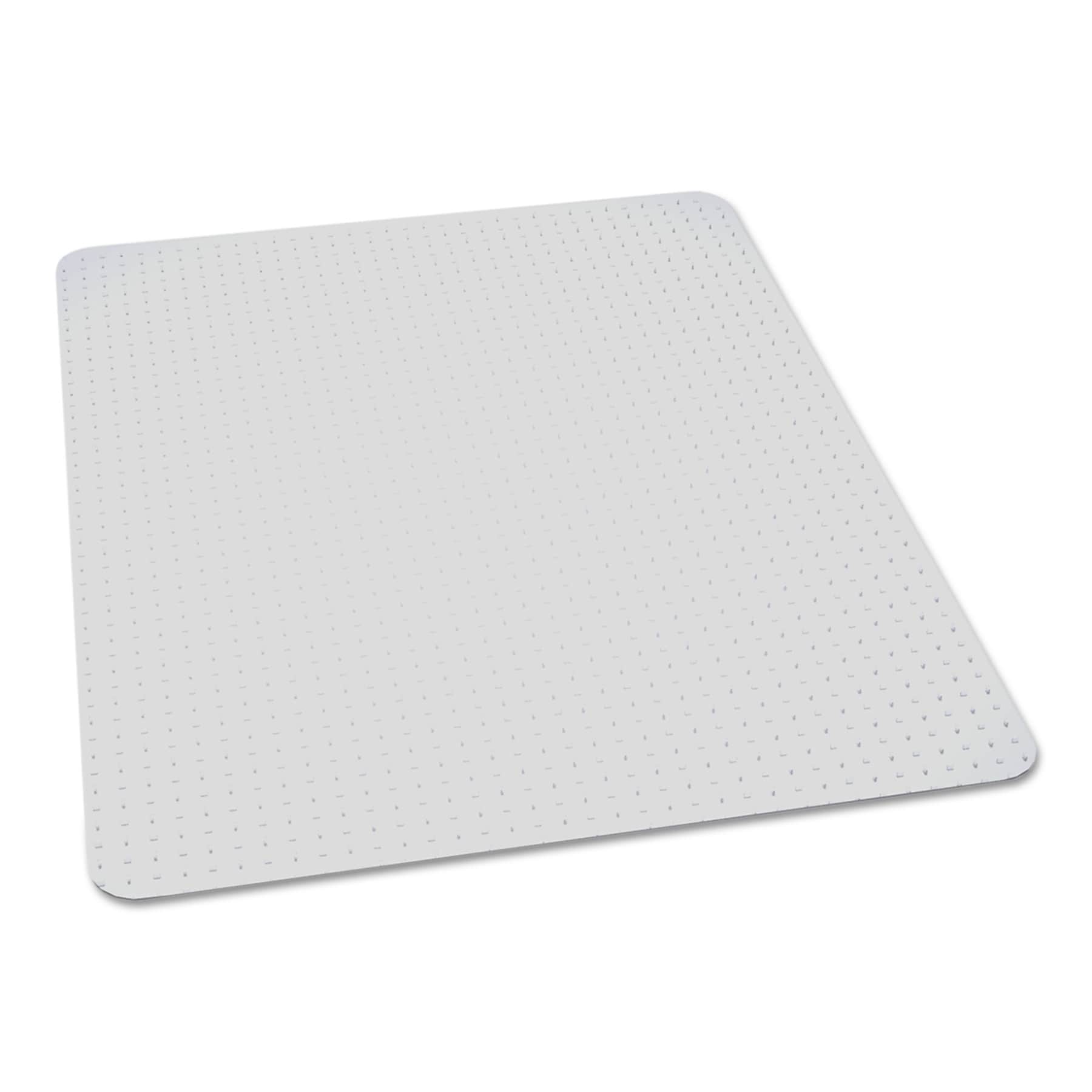 AbilityOne 7220016568318, SKILCRAFT Biobased Chair Mat for High Pile Carpet, 46 x 60, No Lip, Clear (NSN6568318)