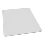 AbilityOne 7220016568330, SKILCRAFT Biobased Chair Mat for Low/Medium Pile Carpet, 60 x 60, No Lip, Clear (NSN6568330)