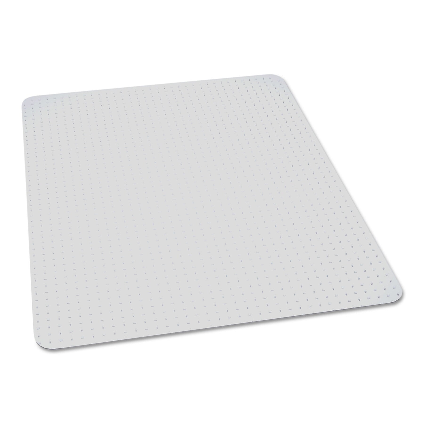 AbilityOne 7220016568330, SKILCRAFT Biobased Chair Mat for Low/Medium Pile Carpet, 60 x 60, No Lip, Clear (NSN6568330)