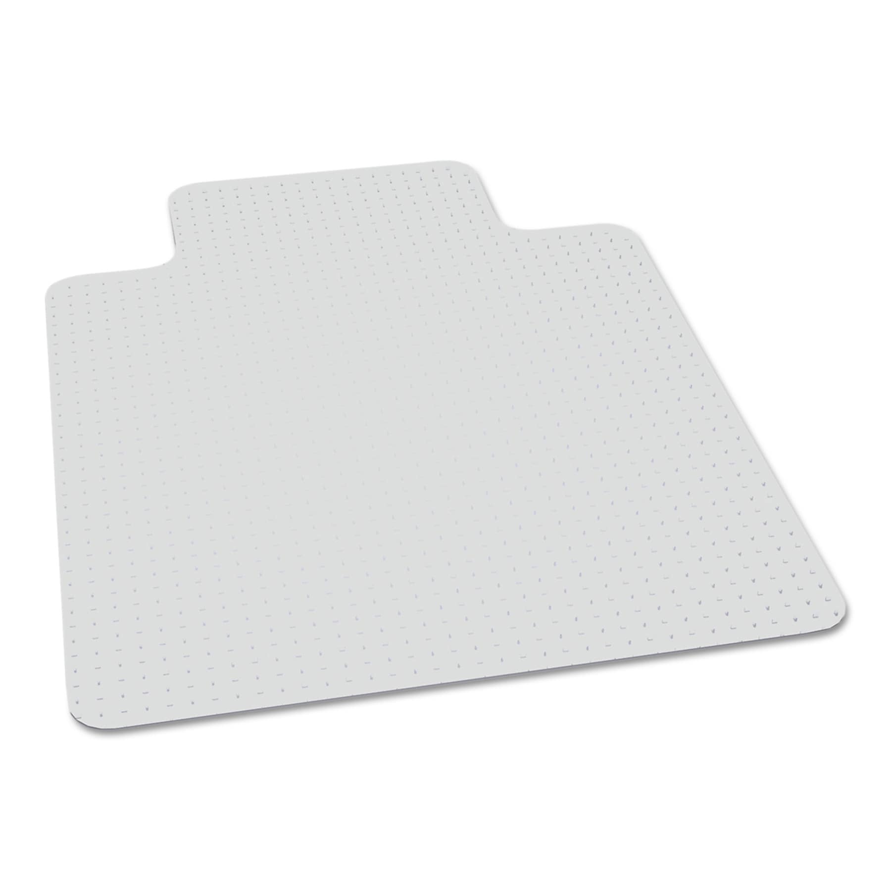 AbilityOne 7220016568994, SKILCRAFT Biobased Chair Mat for High Pile Carpet, 45 x 53, 20 x 12 Lip, Clear (NSN6568994)