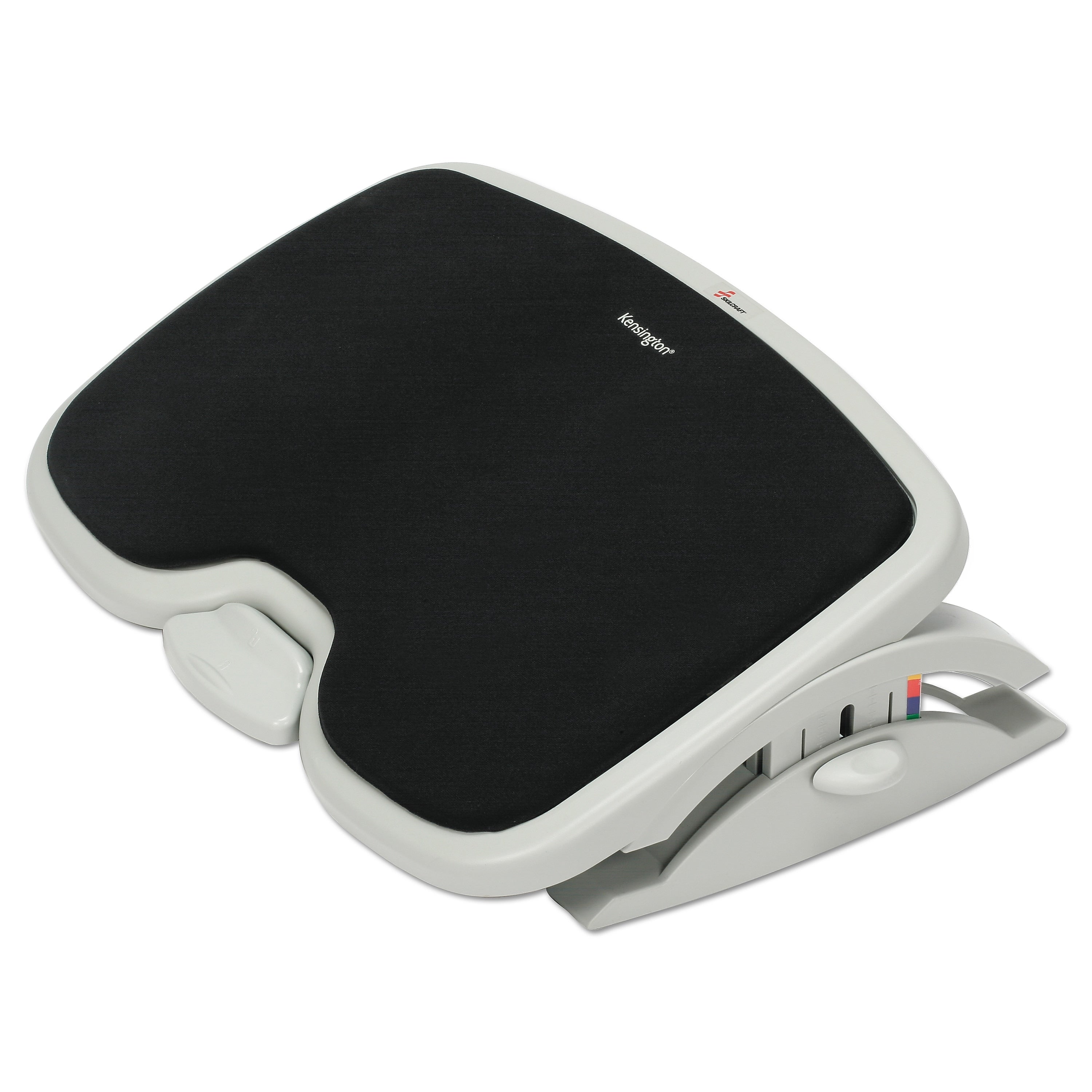 AbilityOne 7195016667982 Kensington/SKILCRAFT Ergonomic Footrest, 21.5w x 14d x 3.5h, Black/Gray (NSN6667982)