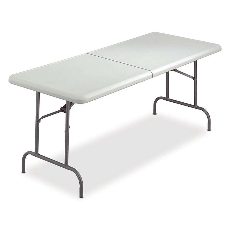 AbilityOne 7110016716415, SKILCRAFT Blow Molded Folding Tables, Rectangular, 72 x 30 x 29, Platinum (NSN6716415)