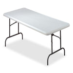 AbilityOne 7110016716417, SKILCRAFT Blow Molded Folding Tables, Rectangular, 30 x 60 x 29, Platinum (NSN6716417)