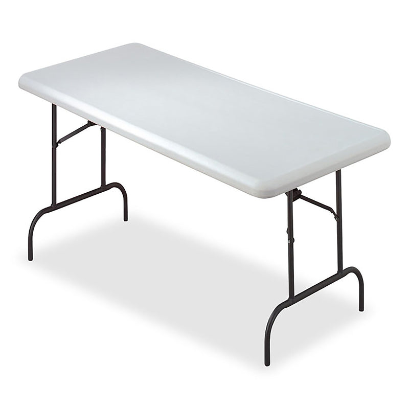 AbilityOne 7110016716417, SKILCRAFT Blow Molded Folding Tables, Rectangular, 30 x 60 x 29, Platinum (NSN6716417)
