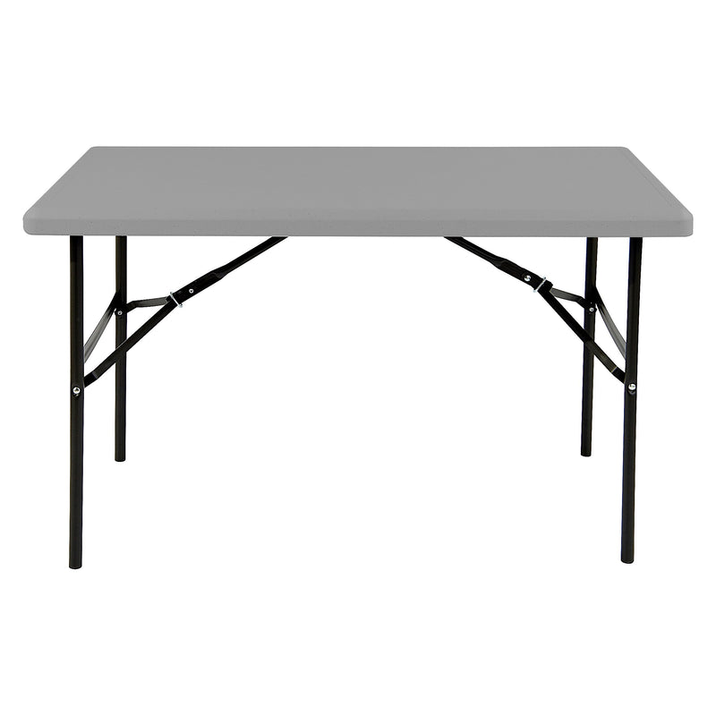 AbilityOne 7110016716418, SKILCRAFT Blow Molded Folding Tables, Rectangular, 30 x 96 x 29, Charcoal (NSN6716418)