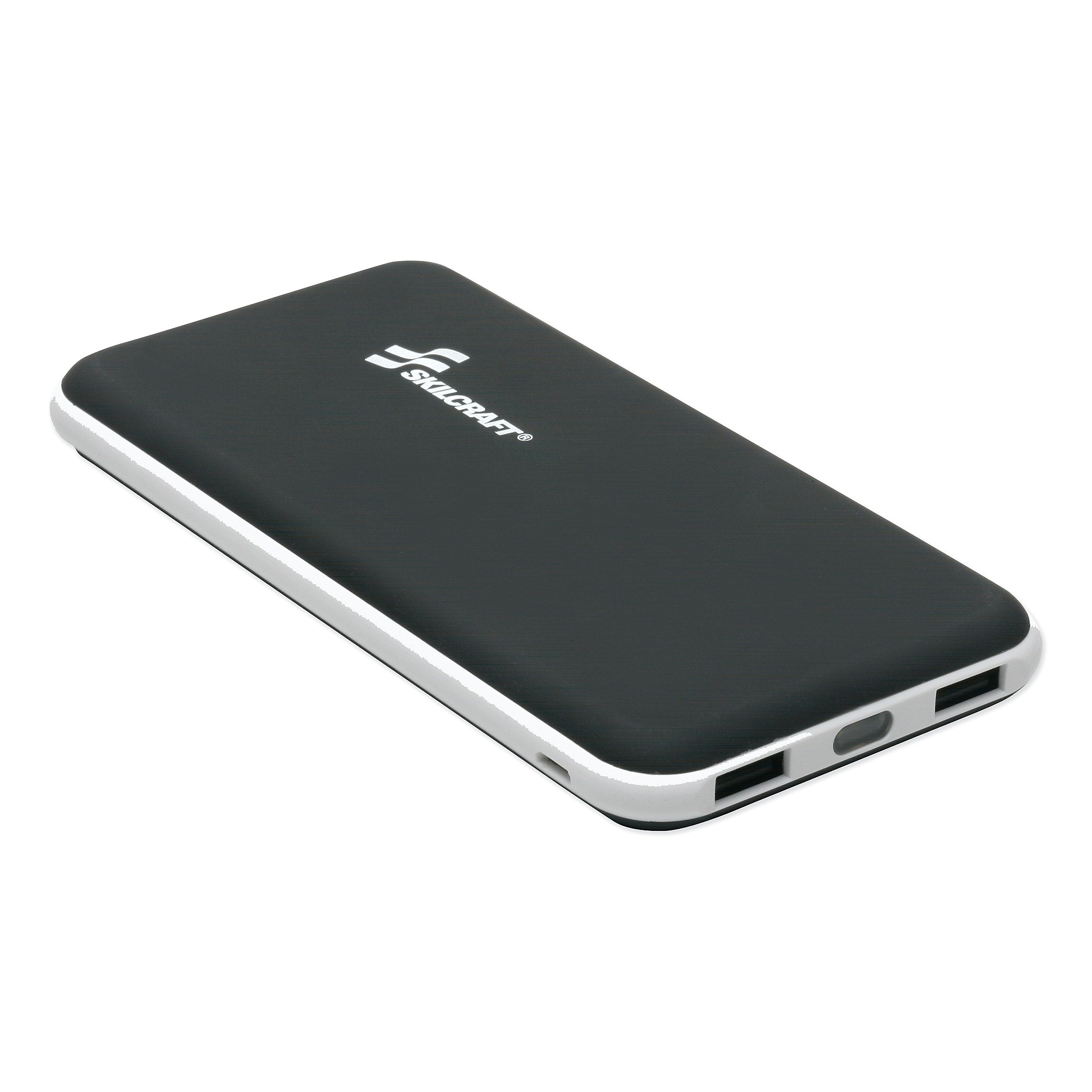 AbilityOne 6140016728907 SKILCRAFT Portable Power Pack, USB, 12,000 mAh, Black (NSN6728907)