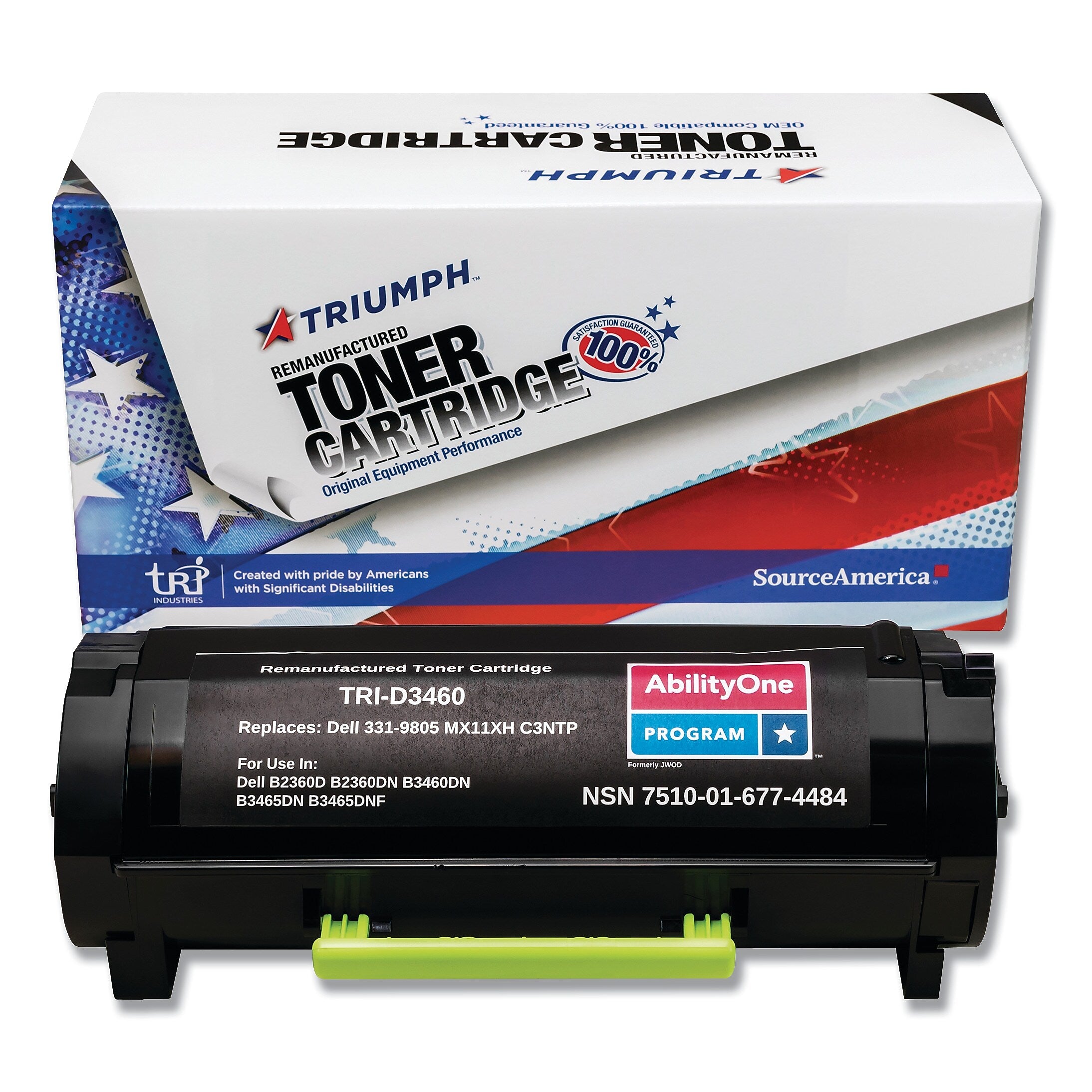 AbilityOne 7510016774484 Remanufactured 331-9805/331-9806/331-9805, 8500 Page-Yield, Black (NSN6774484)