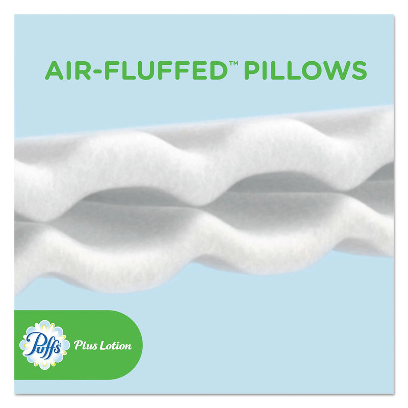 Puffs Plus Lotion Facial Tissue, 2-Ply, White, 124 Sheets/Box, 6 Boxes/Pack, 4 Packs/Carton (PGC39383)