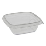 Pactiv EarthChoice Recycled PET Square Base Salad Containers, 5 x 5 x 1.63, 12 oz, Clear, 504/Carton (PCTSAC0512)