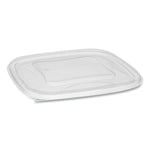 Pactiv EarthChoice Recycled Plastic Square Flat Lids, 7.38 x 7.38 x 0.26, Clear, 300/Carton (PCTSACLF07)