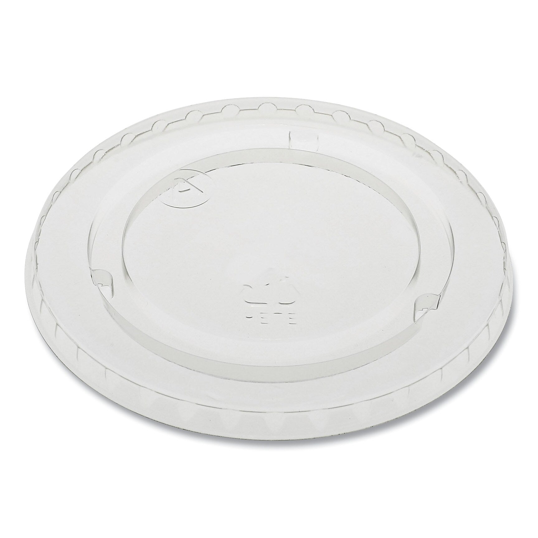 Pactiv EarthChoice Cold Cup Lids with No Straw Hole, Fits 9 to 20 oz Size A Cups, Clear, 1,020/Carton (PCTYLP20CNH)