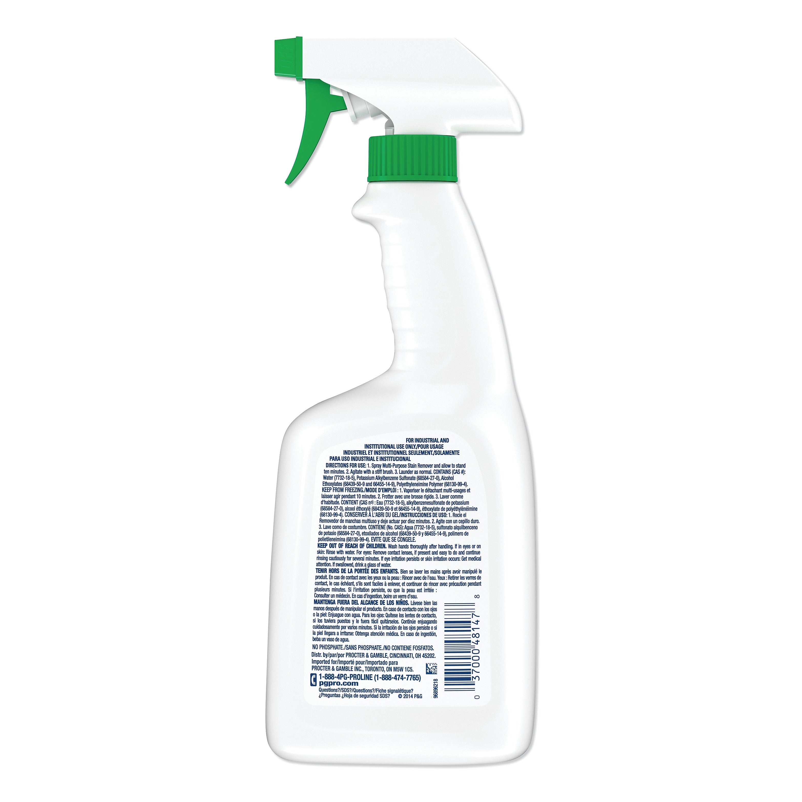 Tide Multi Purpose Stain Remover, 32 oz. Trigger Spray Bottle, 9/Carton (PGC48147)