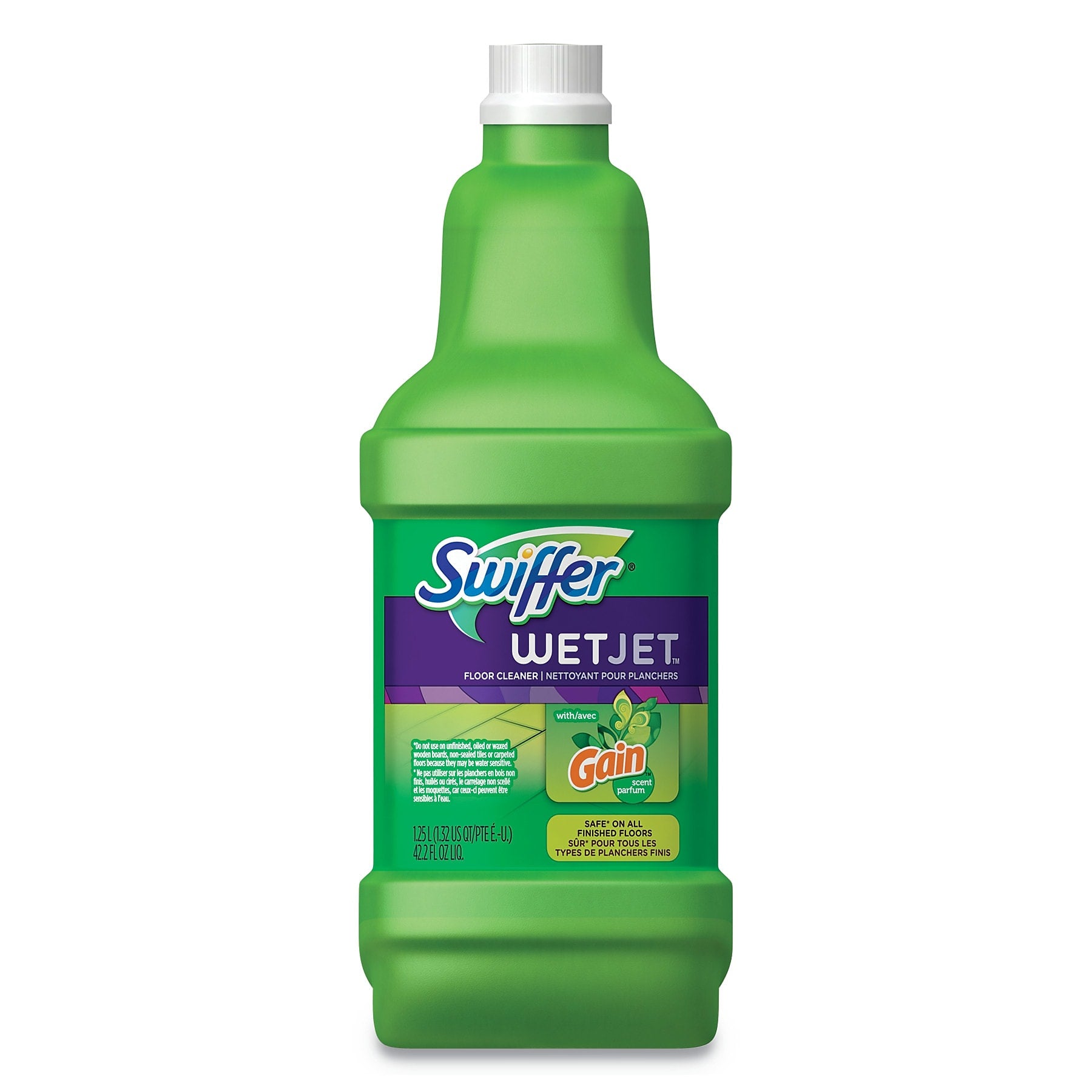 Swiffer WetJet System Cleaning-Solution Refill, Original Scent, 1.25 L Bottle, 4/Carton (PGC77809)