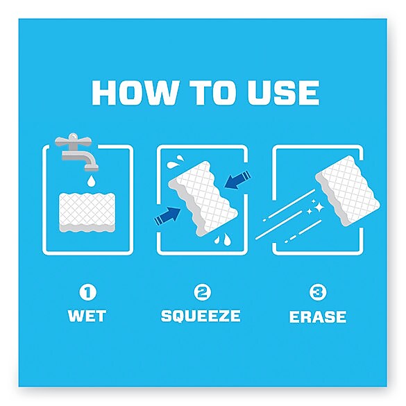 Mr. Clean Magic Eraser, 2 3/10 x 4 3/5 x 1, White, 6/Pack (PGC79009PK)