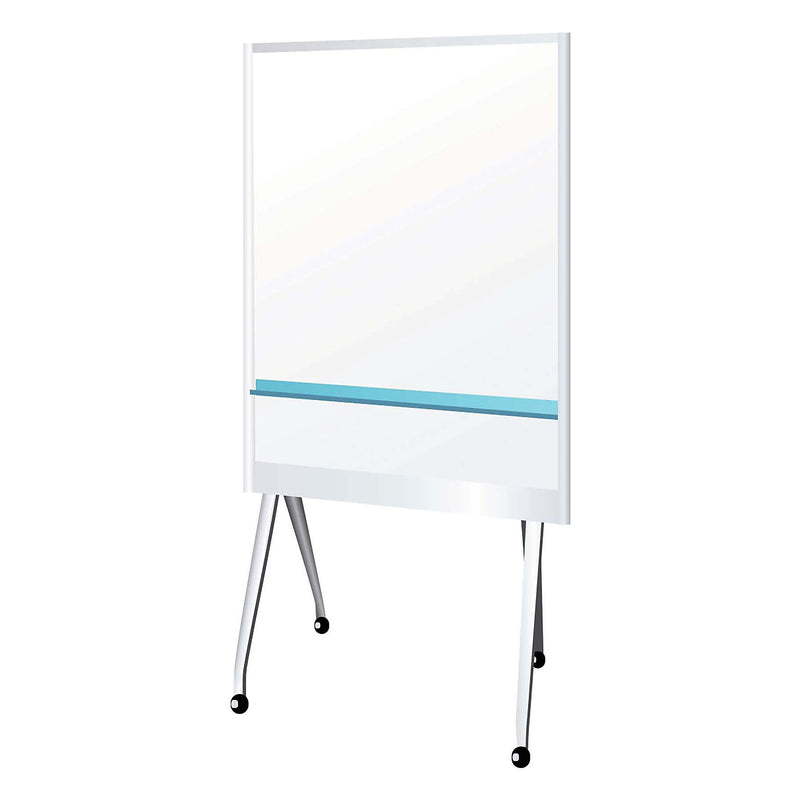 Plus Mobile Partition Board LG, 38 3/10" x 70 4/5", White, Aluminum Frame (PLS912MPBLG)