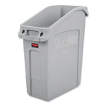 Rubbermaid Slim Jim Under-Counter Container, 13 gal, Polyethylene, Gray (RCP2026695)