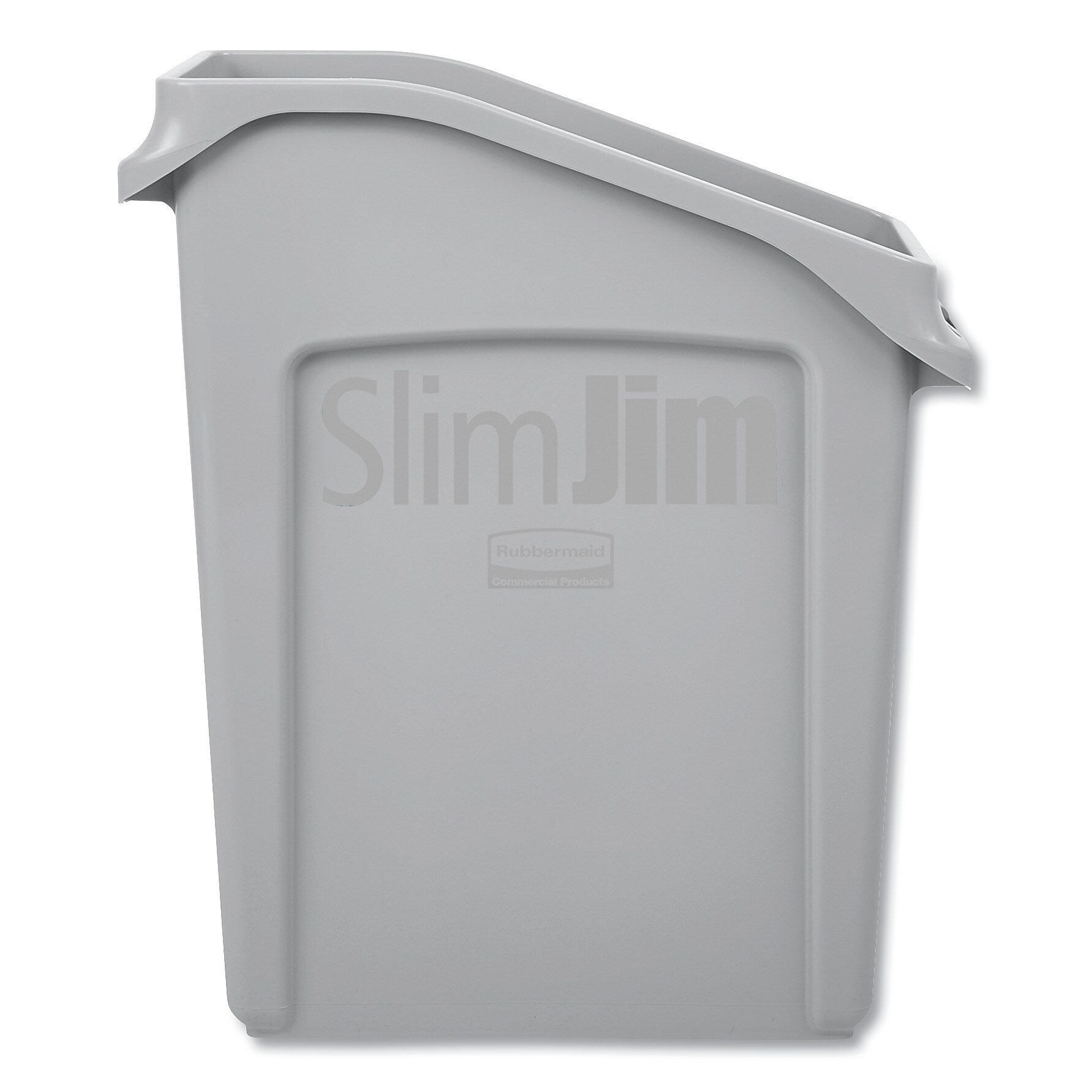 Rubbermaid Slim Jim Under-Counter Container, 13 gal, Polyethylene, Gray (RCP2026695)