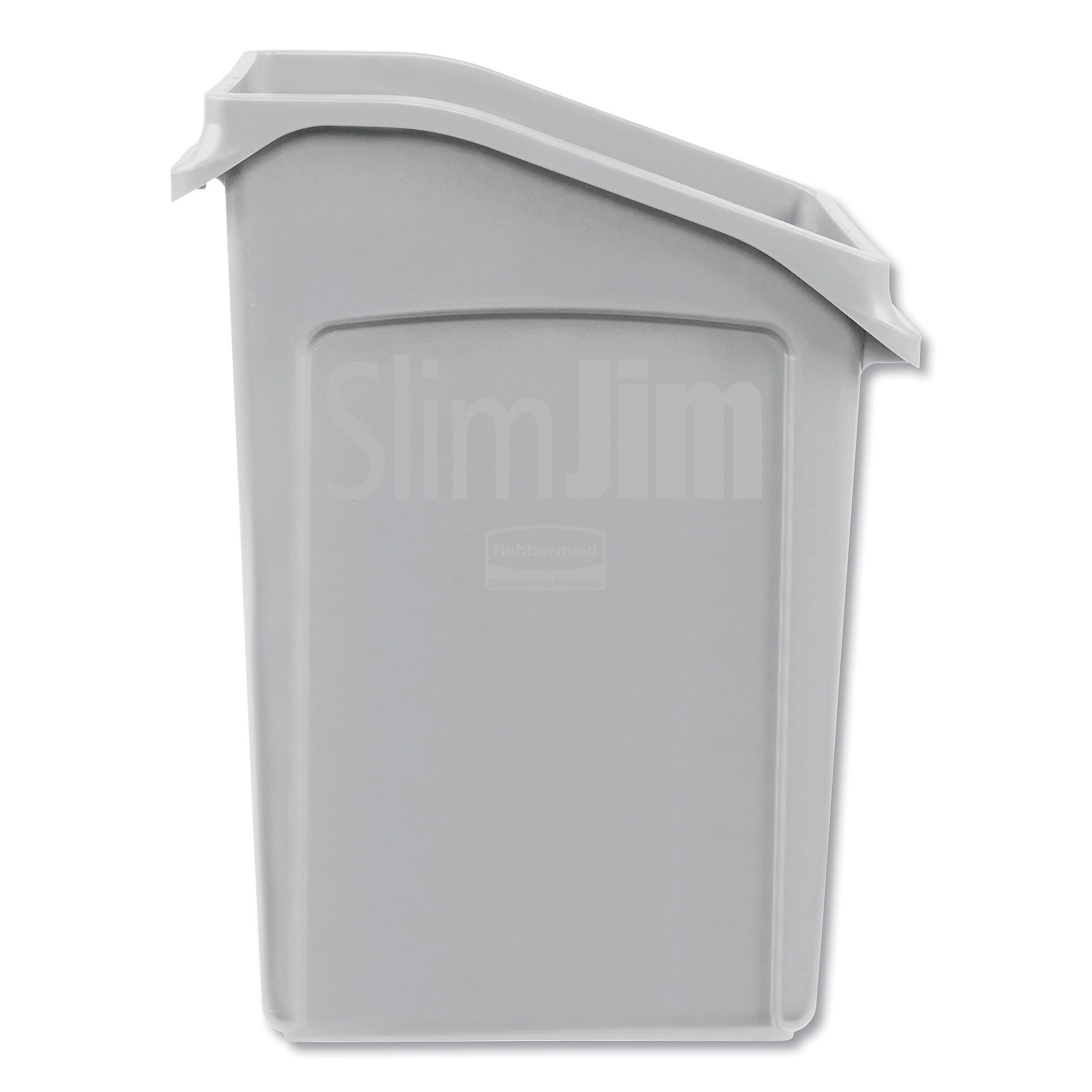 Rubbermaid Slim Jim Under-Counter Container, 23 gal, Polyethylene, Gray (RCP2026721)