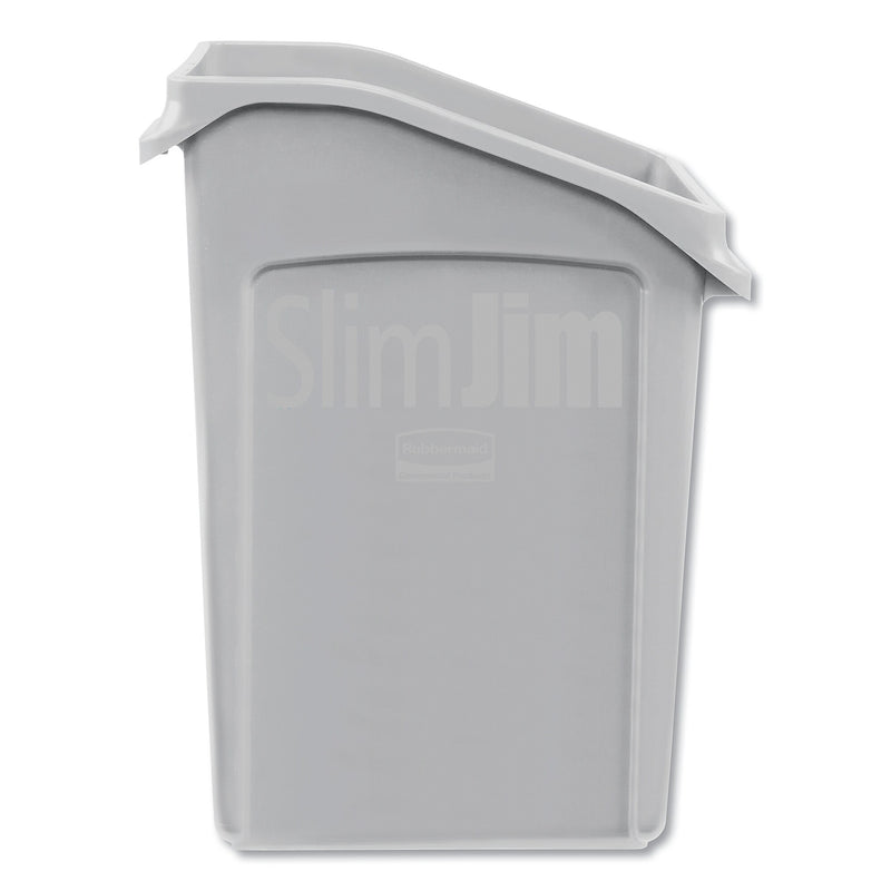 Rubbermaid Slim Jim Under-Counter Container, 23 gal, Polyethylene, Gray (RCP2026721)